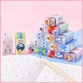 3 шт. креативный милый мультяшный океан вселенная питомец серия сэндвич ластик студенческие канцелярские принадлежности награды ластик для рисования для художественного класса