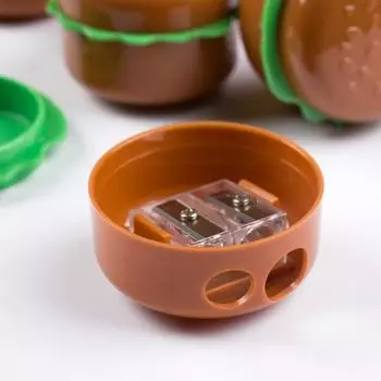 3 шт. креативный мультяшный милый имитация гамбургского лезвия точилка для карандашей школьные канцелярские принадлежности для студентов канцелярские подарки onesize