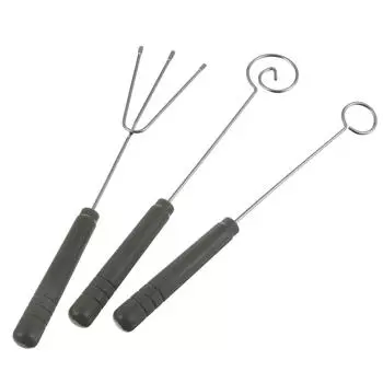 3 шт. Крестообразные вилки для фондю из сыра, ложка для шоколада, десертный инструмент, инструменты для выпечки, украшения конфет своими руками, небольшие инструменты серый