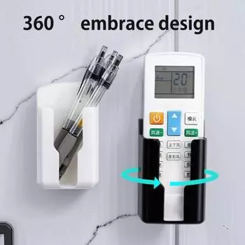 3 шт. кронштейн для пульта дистанционного управления, высокая прочность, простота установки, настенный ящик для хранения пульта дистанционного управления кондиционером чёрный