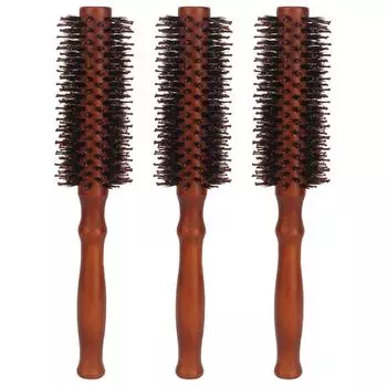 3 шт. круглая нейлоновая щетка предотвращает статическую теплоустойчивость балансирующее масло челка расческа для салона дома