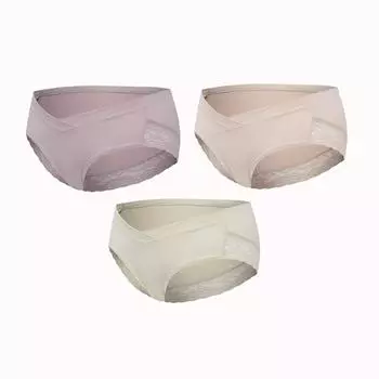 3 шт. кружевные трусики с низкой талией для беременных, сексуальные удобные трусы больших размеров для беременных, женское нижнее белье M