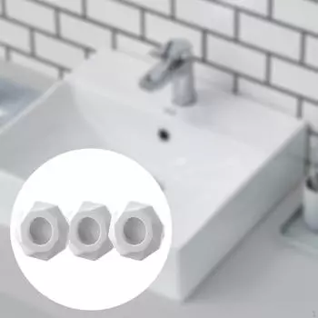 3 шт. Крышка перелива раковины Отделка раковины Практичная креативная замена Круглые заглушки Вставьте в отверстие белый