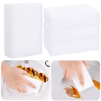 3 шт., кухонная губка для чистки, салфетка белый