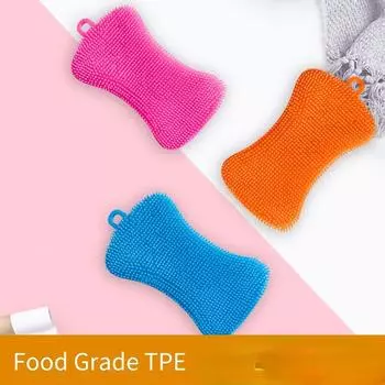 3 шт. кухонная щетка для мытья посуды щетки для мытья кастрюль губка для мытья посуды фруктов овощей силиконовая щетка для мытья посуды зелёный