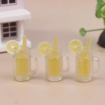 3 шт. кукольный домик имитация лимона апельсиновый сок бутылка напиток модель апельсиновый сок напитки кукольные аксессуары декоративный реквизит