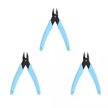 3 шт. кусачки для кутикулы из нержавеющей стали с автоматическим противоскользящим эффектом для удаления кутикулы синий