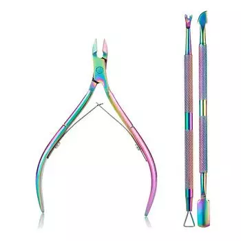 3 шт. кусачки для ногтей из нержавеющей стали, ножницы, щипцы для удаления кутикулы, набор для маникюра и ухода за ногтями