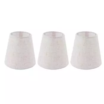 3 шт. льняной тканевый абажур E14 мезонный абажур для свечной люстры отель КТВ декор