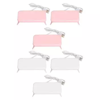 3 шт. лампа для сушки ногтей в форме мыши светодиодная портативная USB лампа для сушки ногтей гель-лак лампа для маникюрного салона Ho Pink