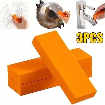 3 шт., легкий ластик для удаления известкового налета, резиновые бытовые кухонные чистящие средства, волшебный ластик, щетка для удаления ржавчины с туалета, стекло в ванной, средство для удаления ржавчины 1PCS