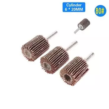 3 шт. Лепестковый шлифовальный круг с зернистостью 80 из частиц оксида алюминия, шлифовальный круг для удаления ржавчины, заусенцев, шлифовки, полировки, плоский