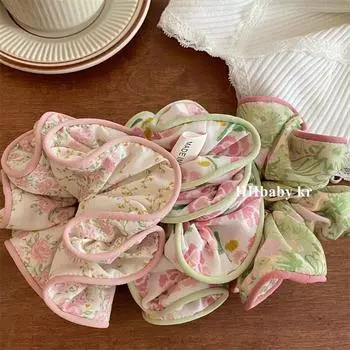 3 шт. Лесной стиль фея красота цветочный резинка для волос в виде толстой кишки, женская прическа пучок с завязкой, летний минималистичный головной убор