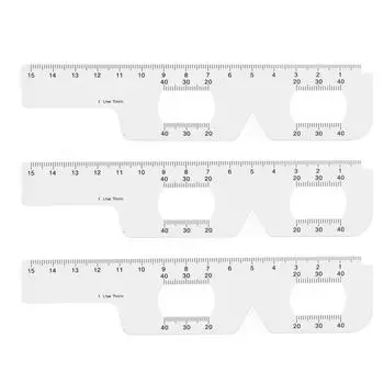 3 шт. линейка для измерения расстояния между зрачками PD измерительный прибор 2 в 1 офтальмологический инструмент