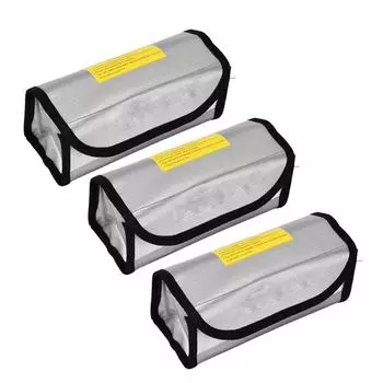 3 шт. Lipo Battery Guard Safe Bag Огнестойкий Взрывозащищенный Высокая Термостойкость для Дома