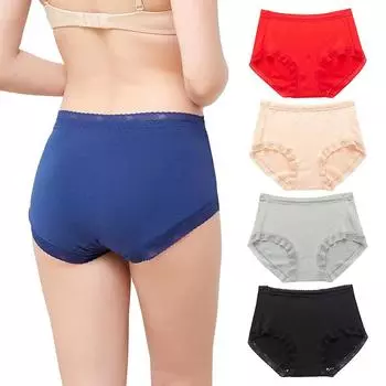 3 шт./лот, большие размеры, удобные женские трусики из чистого хлопка, хлопковые трусики с кружевной кромкой, нижнее белье, трусы L