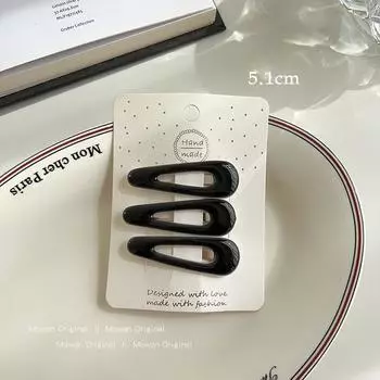 3 шт./лот Черная геометрическая заколка для волос Заколки-невидимки Заколки Инструменты для укладки Повязки на голову для женщин Зажимы для волос Аксессуары для укладки волос