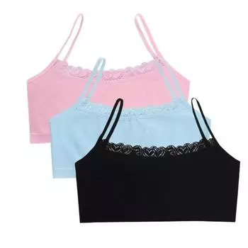 3 шт./лот, детское нижнее белье, хлопковая майка для девочек, майка ярких цветов, майка для девочек, детская майка one size бежевый