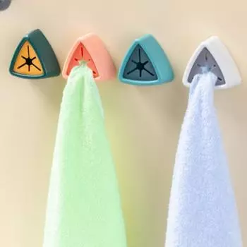 3 шт./лот, креативный держатель для полотенец, настенный подвесной держатель для полотенец для лица, стеллаж для хранения кухонных полотенец, бесплатная тряпка, вилка для полотенец, зажим для тряпки для посуды разноцветный