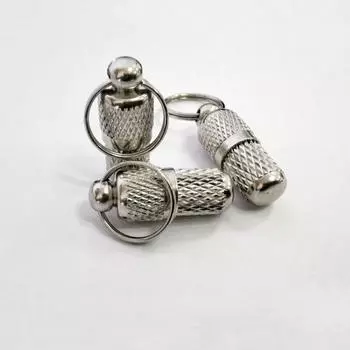 3 шт./лот, латунные подвески с защитой от потери, мини водонепроницаемая металлическая капсула, номер телефона, адрес, информационный чехол, аксессуары для домашних животных серебряный