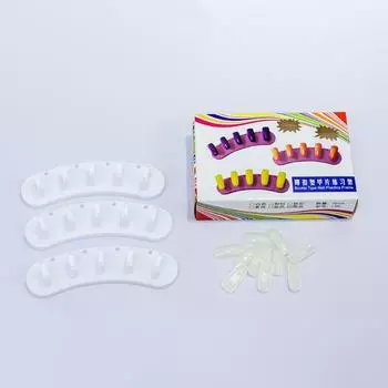 3 шт. лот накладные ногти для практики дизайна ногтей стенд инструмент и 10 шт. накладные ногти маникюрный набор инструментов для дизайна ногтей чёрный