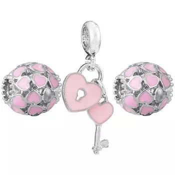 3 шт./лот розовые бусины в виде сердца любви, эмаль, подвеска для мамы, подходят для брендовых браслетов-подвесок «сделай сам», ожерелья для женщин, изготовление ювелирных изделий для мам