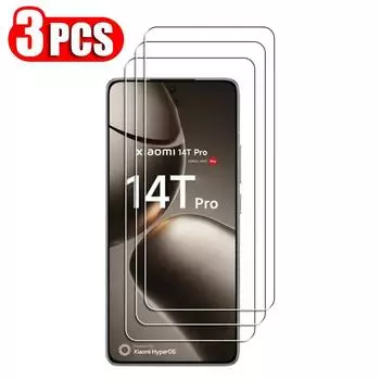 3 шт./лот стекло для Xiaomi 14T / 14T Pro HD защитное закаленное стекло анти-падение защитный прозрачный чехол-пленка XiaoMi 14T Pro чистый
