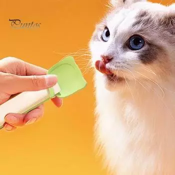 3 шт. ложка для влажной еды для кошек, ложка для полосок для кошек, выдавливание жидкой закуски, инструмент для кормления, принадлежности для банок с кормом для домашних животных 3pcs