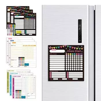 3 шт. Магнитная белая доска с ручкой-ластиком, резиновая магнитная подложка, устойчивая к пятнам, детская C