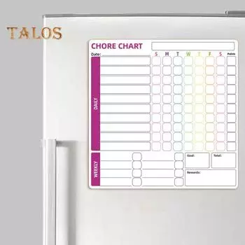 3 шт. Магнитная белая доска с ручкой-ластиком, резиновая магнитная подложка, устойчивая к пятнам поверхность, доска для детского вознаграждения C