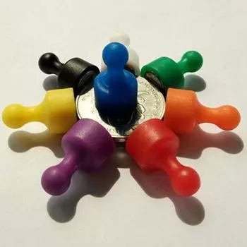 3 шт. магнитные кнопки D12 кнопка - прочная магнитная, не царапается, защищает прикрепленную поверхность, долговечный пластиковый корпус для холодильника Purple