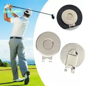 3 шт. магнитные зажимы для шляпы для гольфа - нержавеющие, устойчивые к коррозии, портативные зажимы из никелированного сплава, металлические маркеры для мячей для гольфа 3pcs