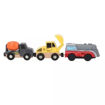 3 шт. Магнитный игрушечный поезд, плавное вождение, изысканный, веселый, безопасный, долговечный, набор для локомотива