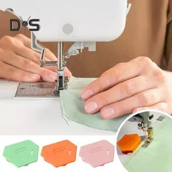 3 шт. Магнитный направитель для шва для швейной машины, полигональный шаблон для подгибки со шкалой, универсальный направитель для швейных принадлежностей для подшивания, отстрочки края 3pcs