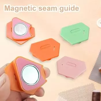 3 шт. Магнитный направляющий шов для швейной машины Полигональный шаблон для подгибки края