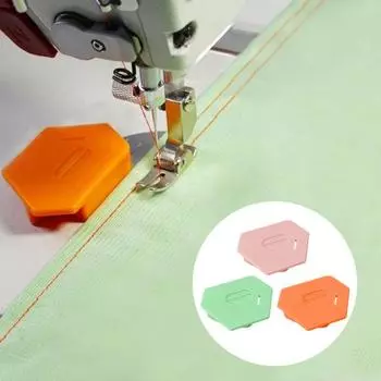 3 шт. Магнитный направляющий шов для швейной машины Полигональный шаблон для подгибки швов со шкалой Универсальный направляющий шов Швейные принадлежности 3pcs