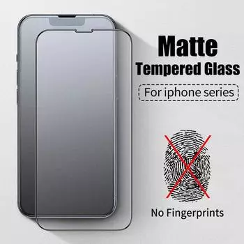 3 шт. матовое закаленное стекло для iPhone 15 14 12 13 11 Pro Max 12 MiNi Защитная пленка для экрана iPhone X Xs XR Xs Max 6 6S 7 8 Plus Стекло