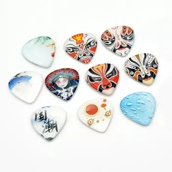 3 шт. медиаторы для электрогитары в национальном стиле для акустической классической электрогитары укулеле