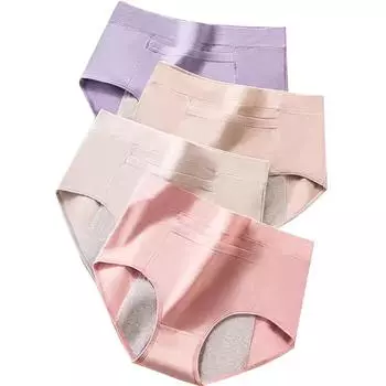 3 шт., менструальные трусики, женское нижнее белье, герметичные физиологические штаны с высокой талией, дышащее хлопковое женское белье M-XL M