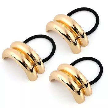 3 шт. Металлическая резинка для волос Геометрический головной убор Ретро-манжета для волос Аксессуары для волос