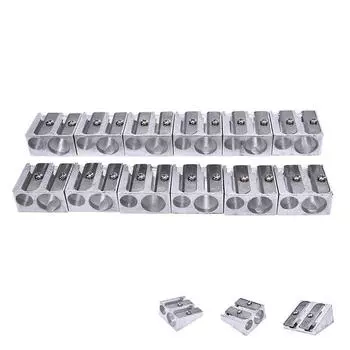 3 шт. металлические точилки для карандашей с двумя отверстиями для дома, школы, офиса, детей, JB