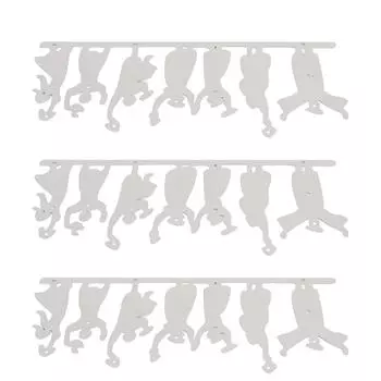 3 шт. Металлический штамп для резки с покрытием из углеродистой стали, сглаживающий многоцелевой штамп для тиснения бумаги для ремесла