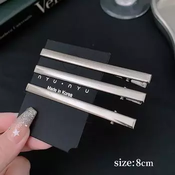 3 шт. милая модная металлическая заколка для волос, нескользящая заколка для волос, геометрическая полые заколки для волос, женская заколка 10