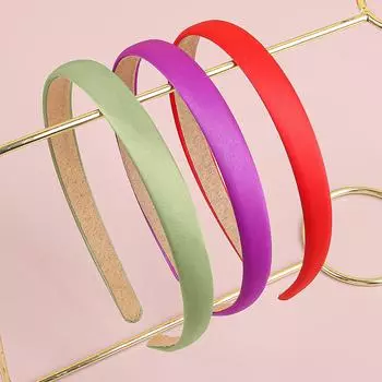 3 шт. Милые атласные повязки на голову для девочек, женские 1,5 см, сделай сам, ручной работы, повязки для волос для бантов, повязки на голову для девочек-цветочниц, детские аксессуары для волос