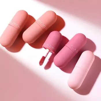 3 шт. Мини-капсула для губ с антипригарным покрытием, матовая бархатная жидкая помада для макияжа