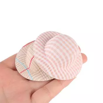 3 шт. Мини красочная шляпа кукольное украшение решетка колпачок кукольный дом аксессуары зеленое растение домашнее животное винная бутылка украшение торта