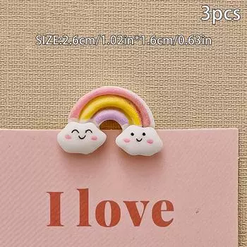 3 шт. Мини-мультяшные наклейки на холодильникподходят для кофеенмагазинов повседневного спросакреативное украшение для дома