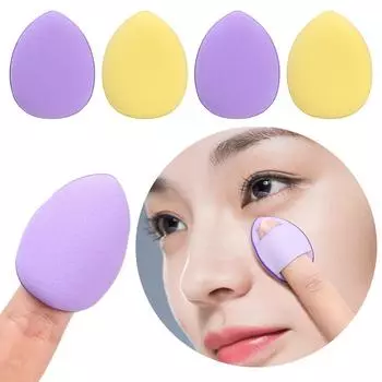 3 шт. мини-пуховка для пальцев фиолетовый