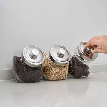 3 шт. мини-стеклянная банка для пенни, банка для конфет, банка для печенья, кухонная канистра, стеклянная банка для конфет, коробка для хранения ювелирных изделий, драгоценных камней, монет с крышкой, идеально подходит для шоколадных конфет