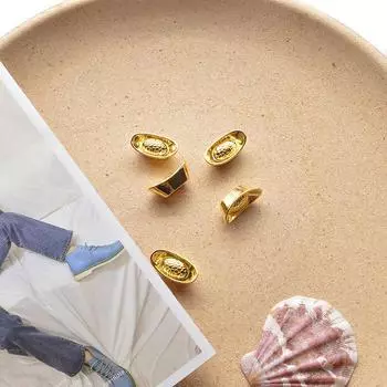 3 шт. Миниатюрная модель кукольного домика, аксессуары, мини-золотой слиток, золотая монета, модель, украшение, кукольный домик, имитация, декор золотой